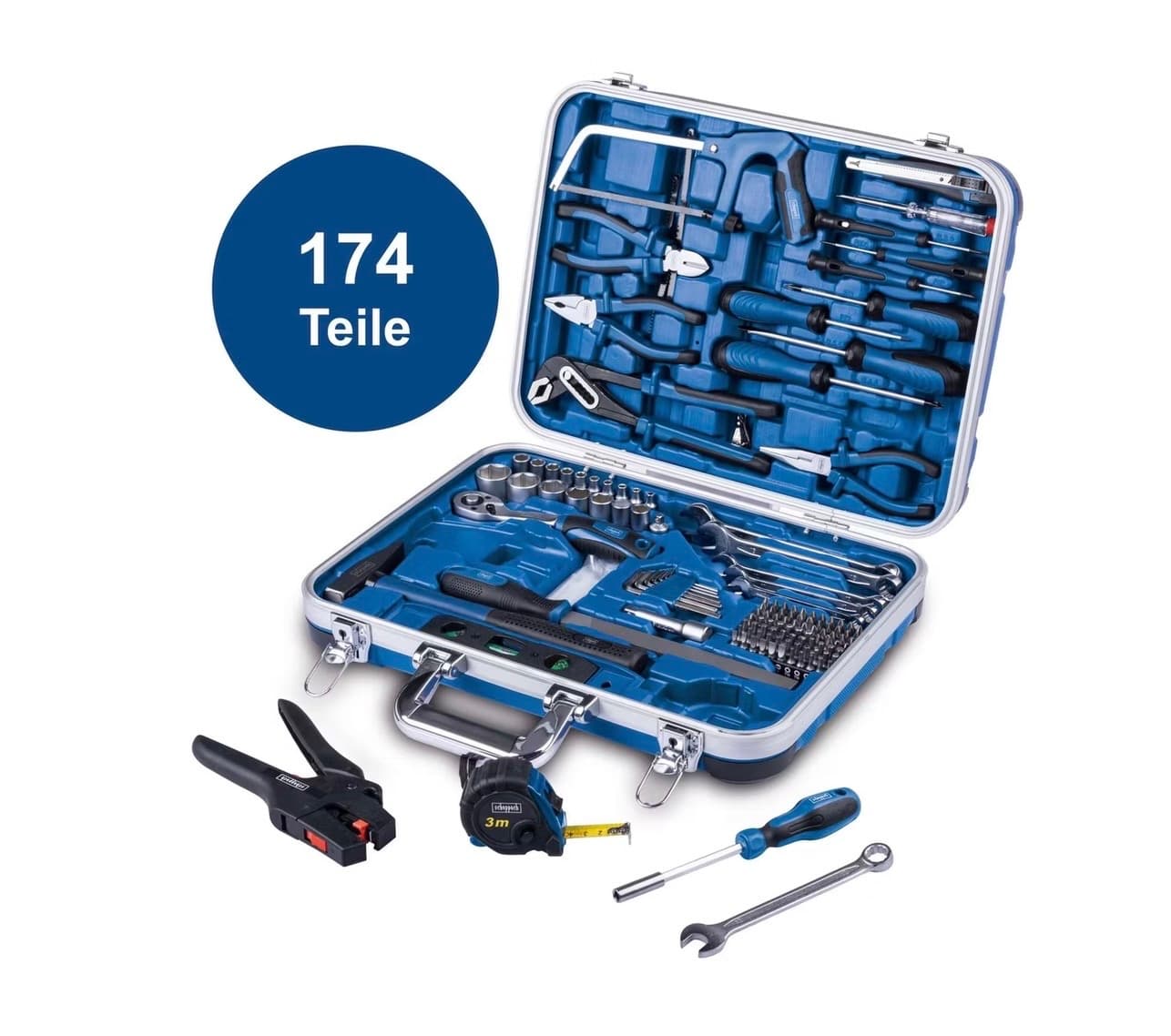 Valixhe Veglash Scheppach German me Set 174 Pjesësh